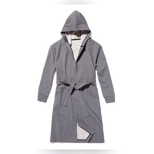 Wings + Horns Grey Hooded Robe Coat